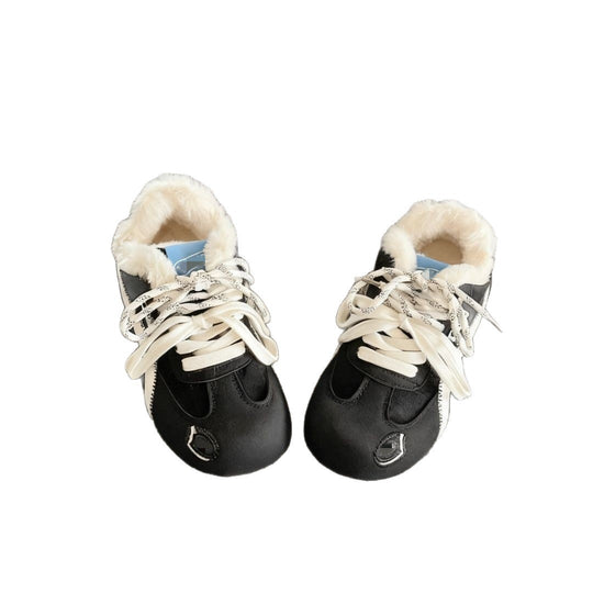 Damen Sneaker mit wärmendem Fleece-Innenfutter und modischem Design EB