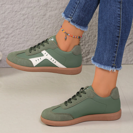 Damen Sneakers im Vintage-Look mit atmungsaktivem Obermaterial und rutschfester Sohle EB
