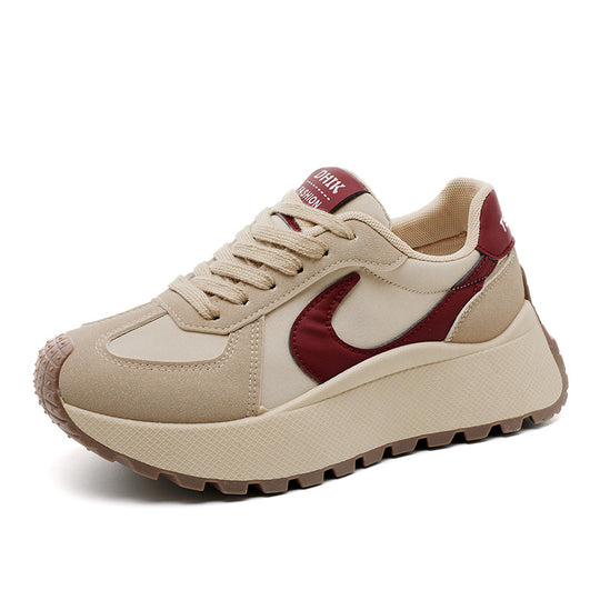 Damen Sportliche Chunky Sneaker mit atmungsaktiver Mesh-Oberfläche und dämpfendem Sohlenprofil EB
