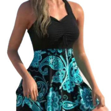 Damen Freizeit-Badeanzug mit floralem Design und schmeichelndem Schnitt EB