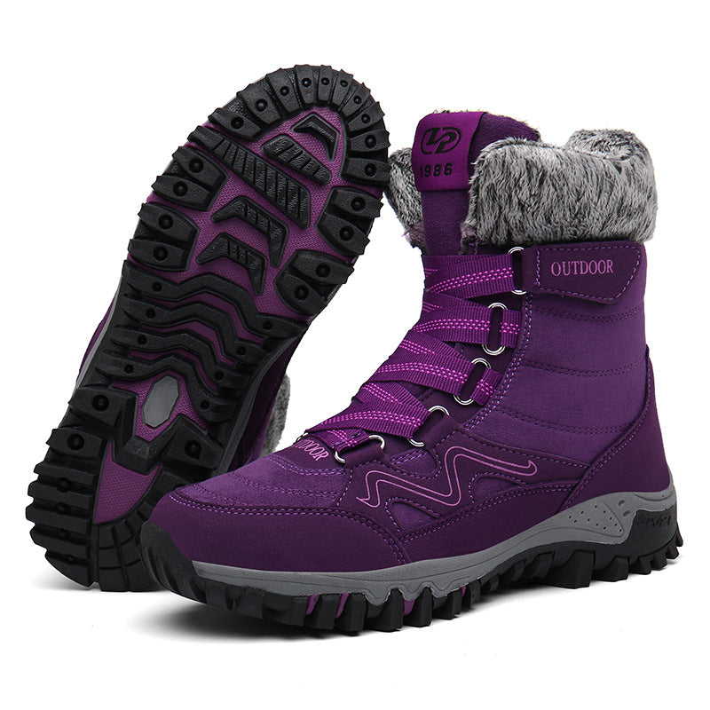 Damen Wasserdichte Winterstiefel mit Fleece-Innenfutter EB
