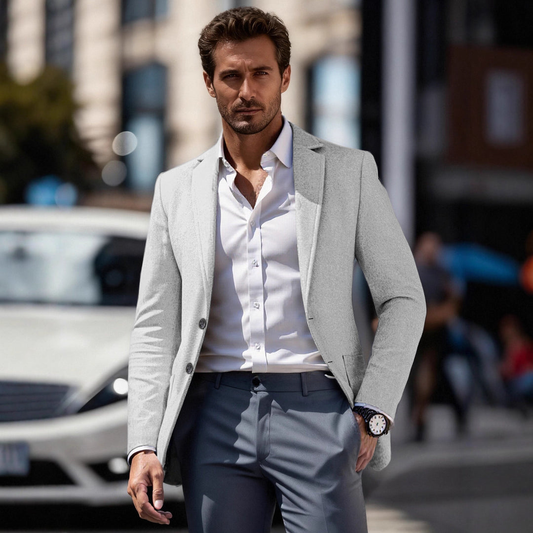 Herren eleganter Business-Anzugblazer mit schmaler Passform EB