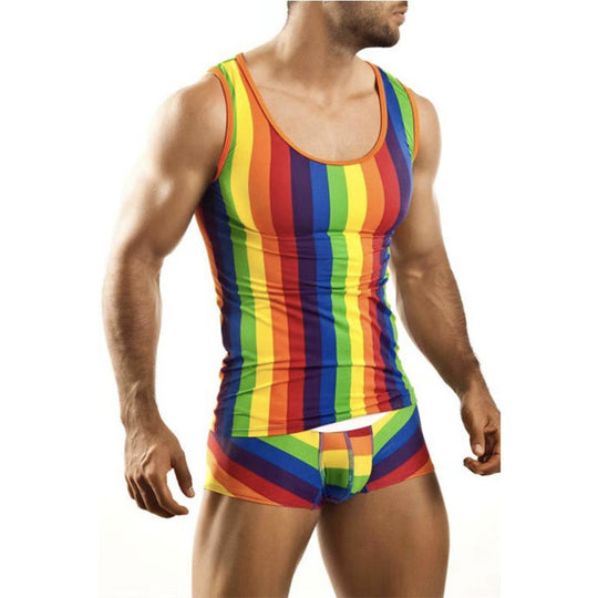 Herren nan figurbetontes Rundhals-Tanktop aus Stretchjersey mit körpernaher Passform EB