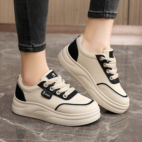 Damen modische Sneakers mit gepolsterter Laufsohle und atmungsaktiver Oberflächenstruktur EB