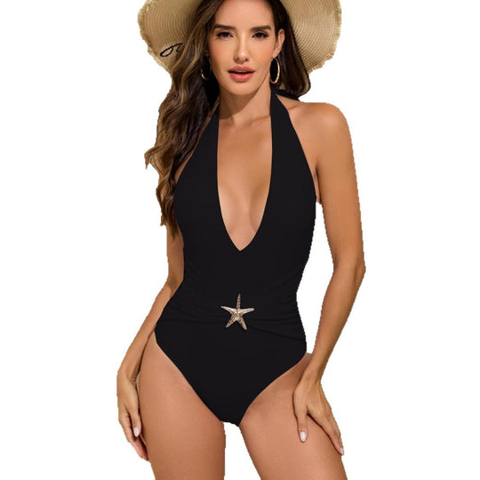 Damen Stilvoller One-Piece Badeanzug EB