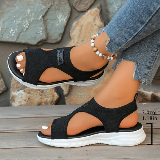 Damen Freizeitsandalen mit atmungsaktiven Riemen und rutschfester Sohle EB