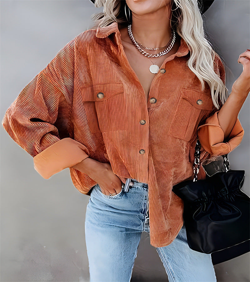 Damen Utility-Jacke mit detailreicher Knopf- und Taschenverarbeitung EB