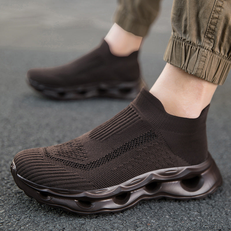 Damen Hochentwickelte Sportliche Sneakers mit elastischem Strickoberteil und dämpfender Sohle EB