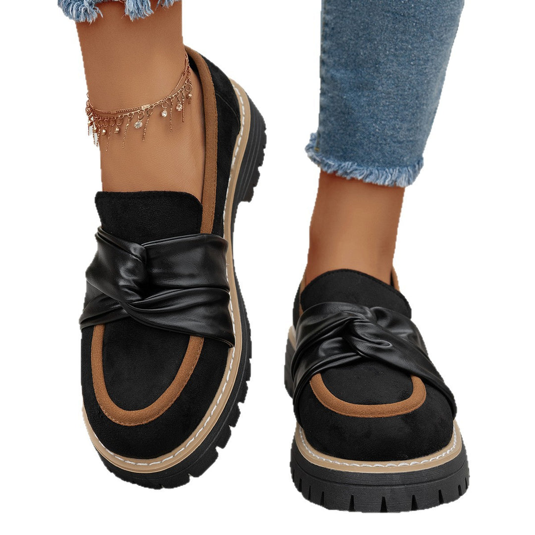 Damen Elegante Slipper mit dekorativer Knotendetail und rutschfester Sohle EB