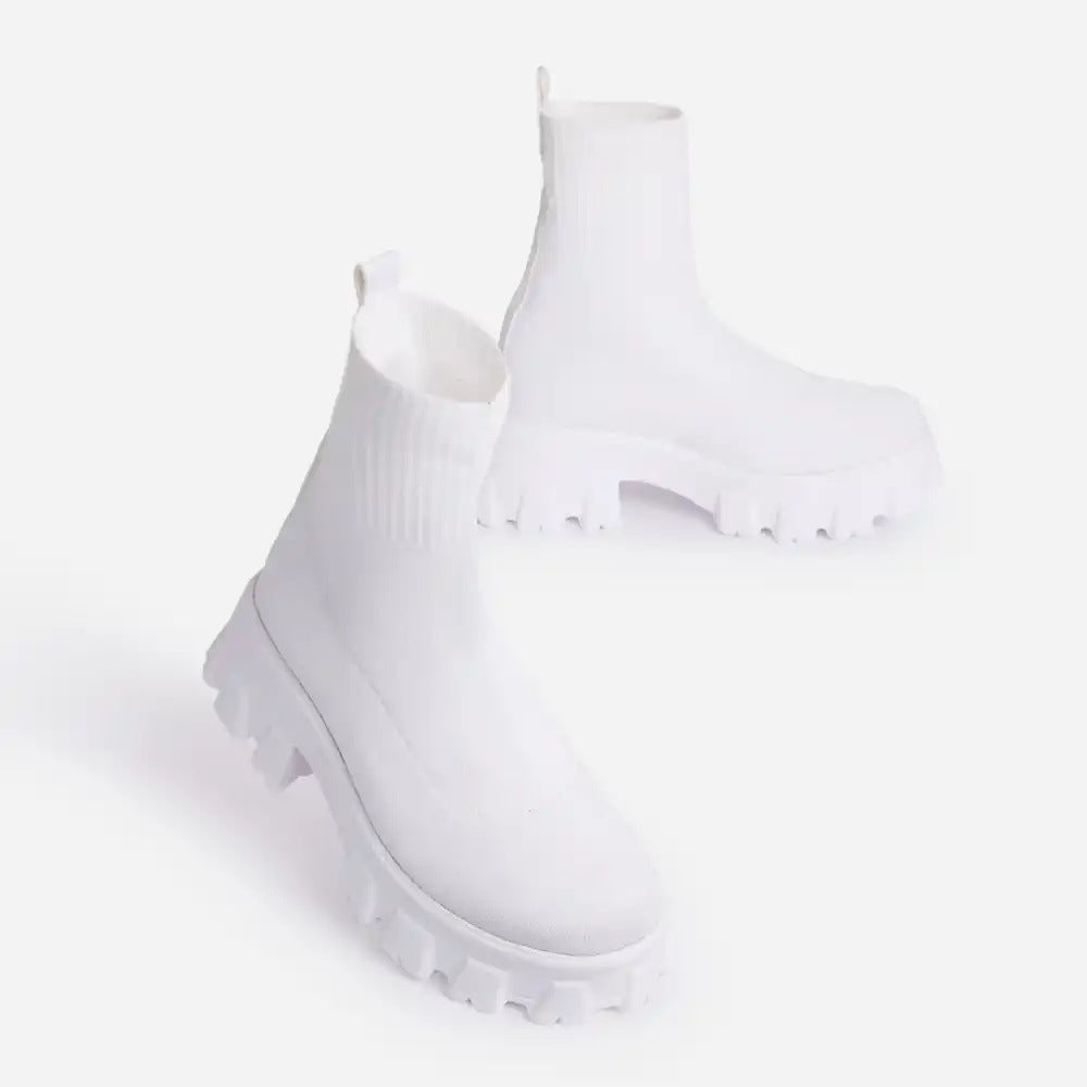 Damen Strumpfstiefel mit dämpfender Sohle und elastischem Knöchelbereich EB