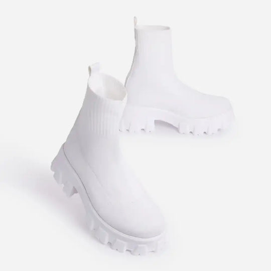 Damen Strumpfstiefel mit dämpfender Sohle und elastischem Knöchelbereich EB