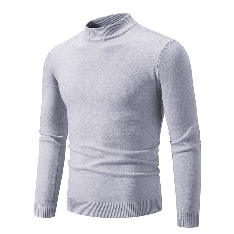 Herren Rollkragenpullover aus weichem Strickmaterial EB