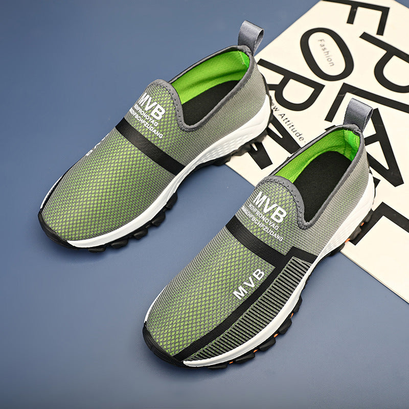 Damen Atmungsaktive Slip-On Sportschuhe mit rutschfester Sohle EB