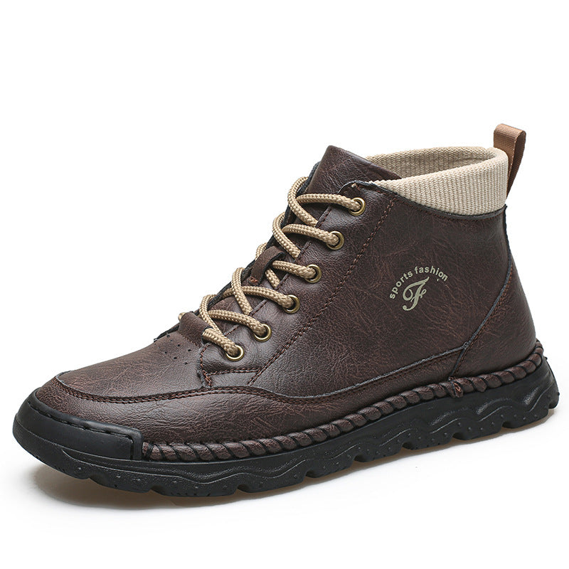 Damen Sportliche Lederstiefeletten EB