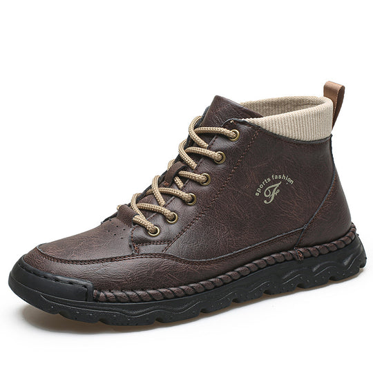 Damen Sportliche Lederstiefeletten EB