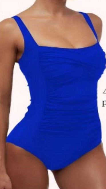 Damen figurbetonter Einteiler mit Raffung EB