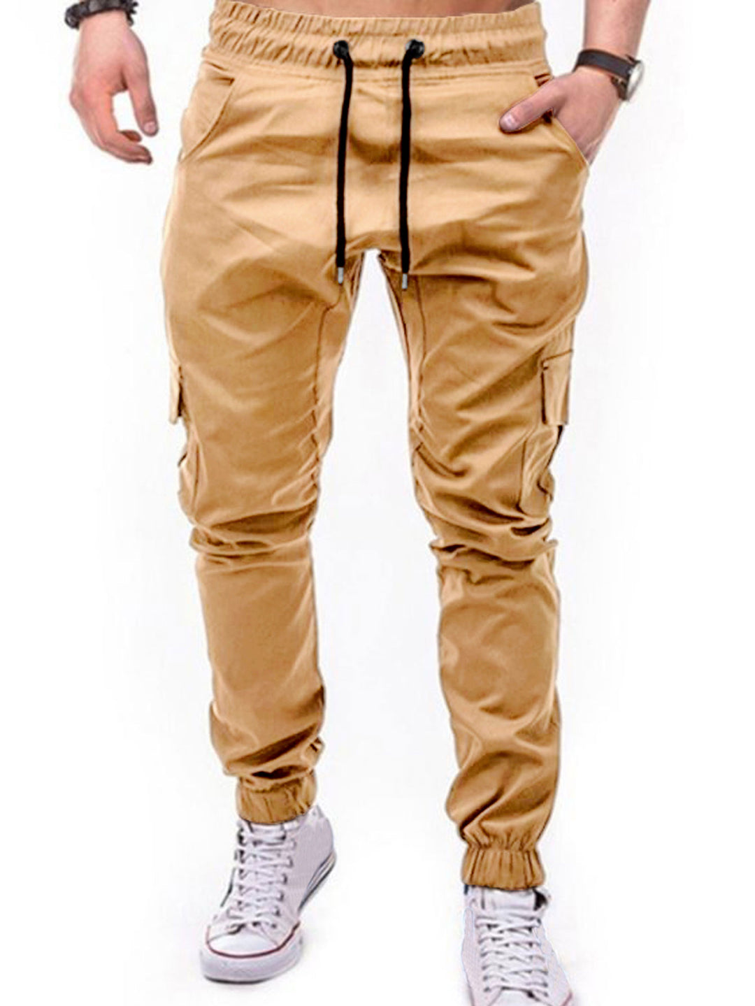 Herren Cargo-Hose mit elastischem Bund und praktischen Multifunktions-Pockets EB