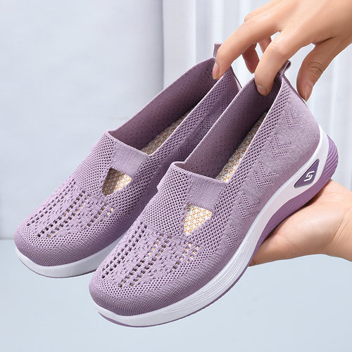 Damen Atmungsaktive und flexible Slip-On Sportschuhe EB