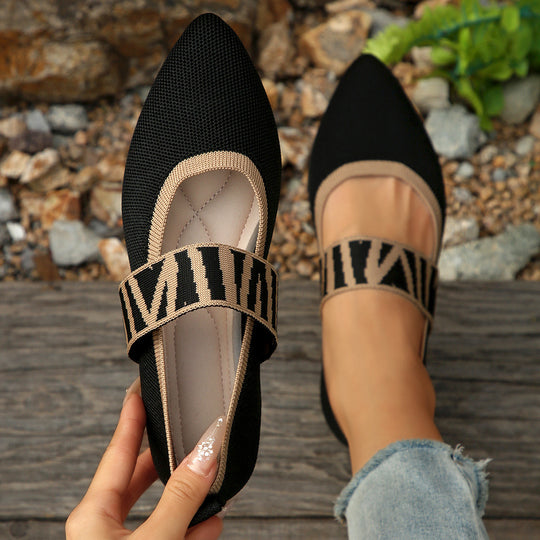 Damen elegante Slingback-Ballerinas EB