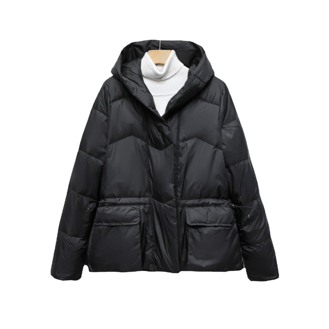 Damen Wintersteppjacke mit stylishen Taschen und Kapuze EB