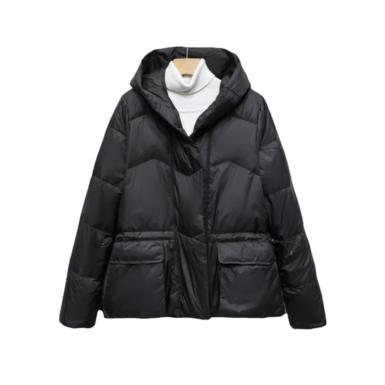 Damen Wintersteppjacke mit stylishen Taschen und Kapuze EB