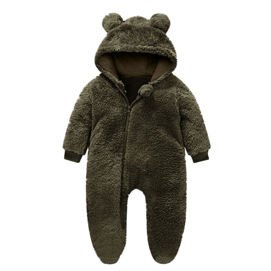 Kleinkind Fleece Overall mit Bärenohren EB