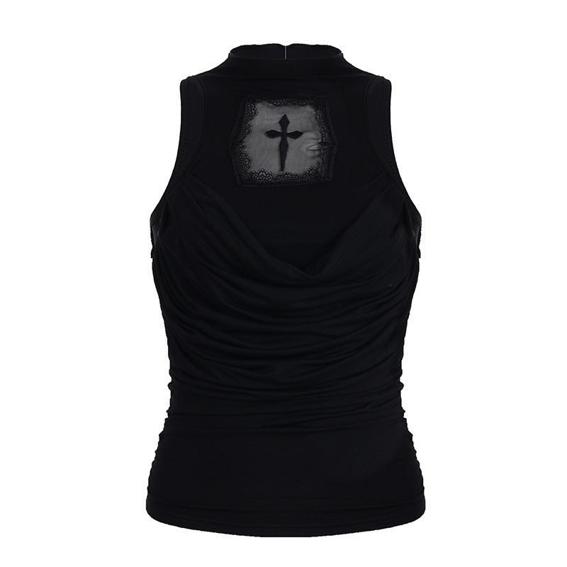 Damen elegantes Tanktop mit verspieltem Rückendetail EB