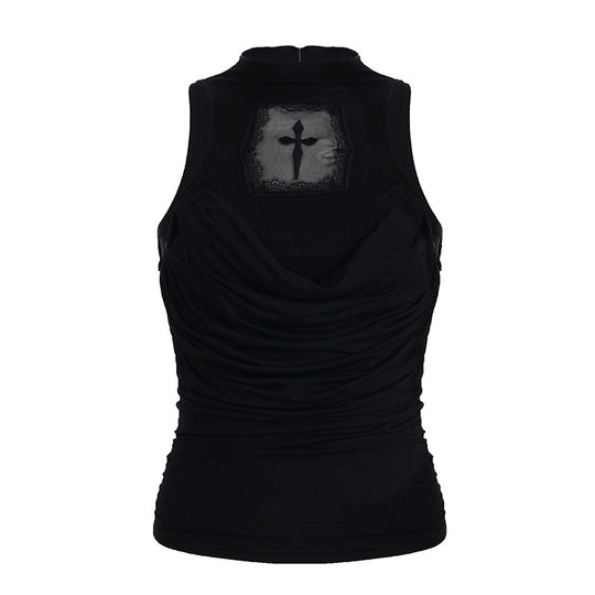 Damen elegantes Tanktop mit verspieltem Rückendetail EB