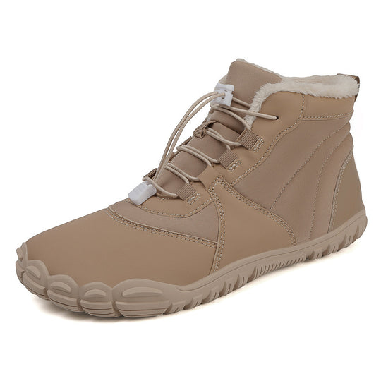 Damen isolierte Winterstiefel mit flexiblem Schnellschnürsystem und rutschfester Sohle EB