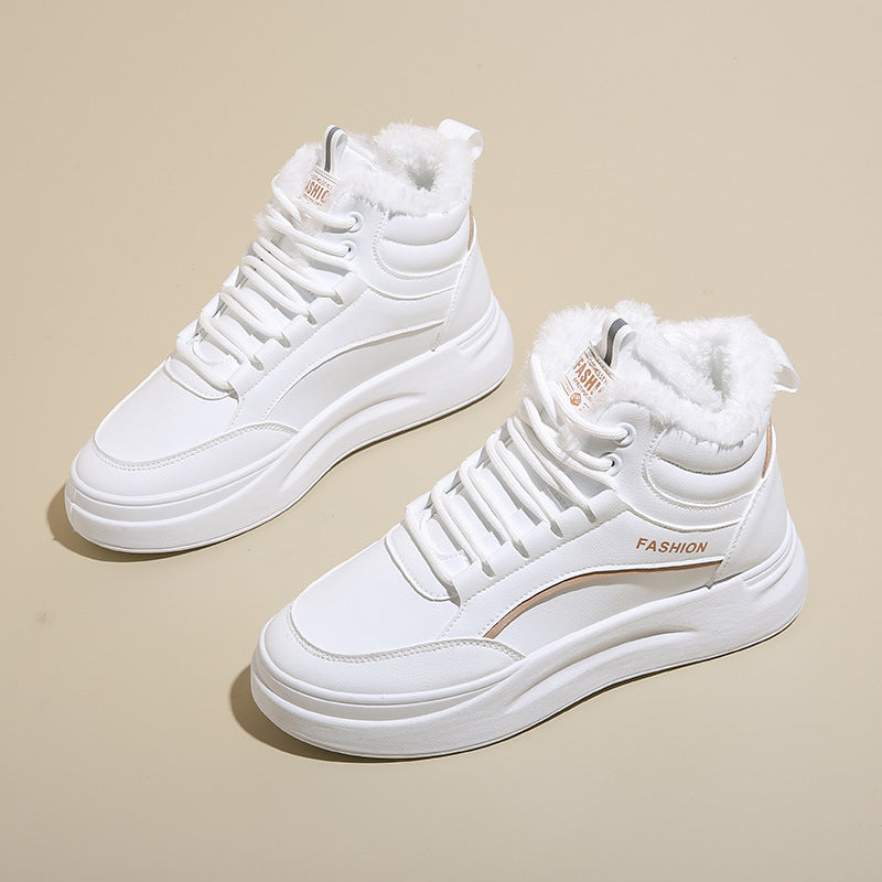 Damen Hohe Sneakers mit wärmendem Innenfutter und sportivem Design EB