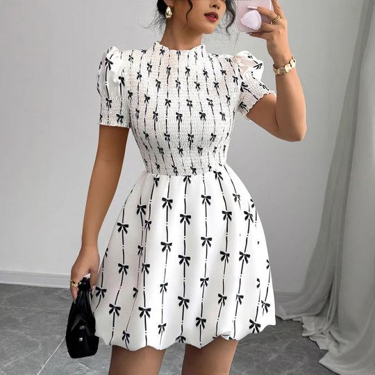 Damen Verspieltes Sommerkleid mit Rüschendetails und hochwertiger Baumwollmischung EB