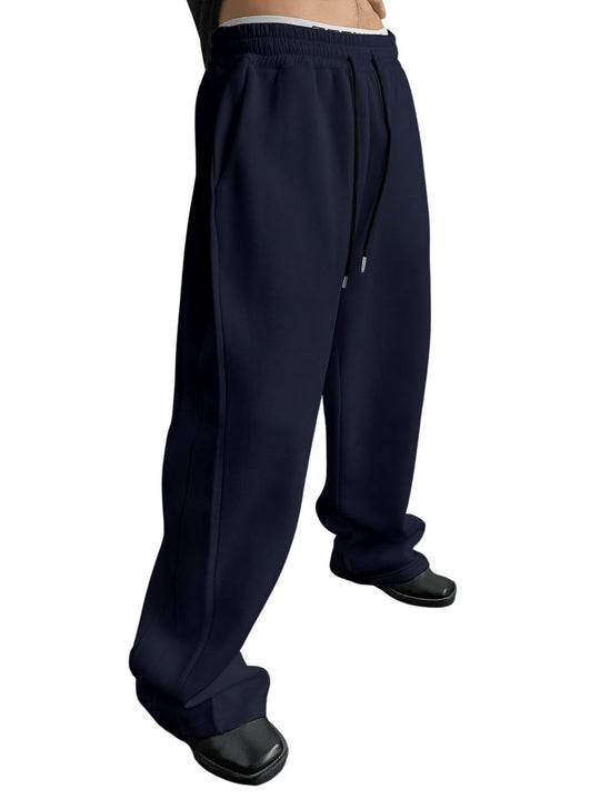 Herren nan lockere Oversize Jogginghose mit elastischem Bund und Kordelzug EB