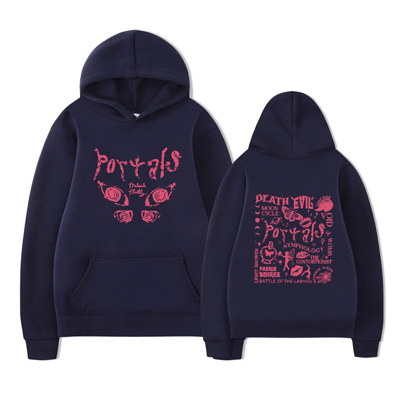 Damen Kapuzenpullover mit kreativem Motiv und bequemer Passform EB