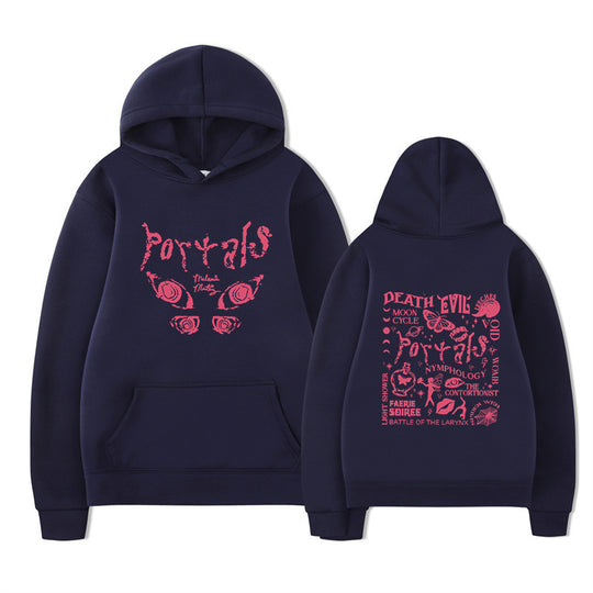 Damen Kapuzenpullover mit kreativem Motiv und bequemer Passform EB