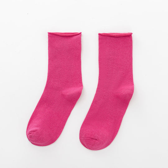 Damen Komfortable Baumwollsocken im klassischen Stil EB