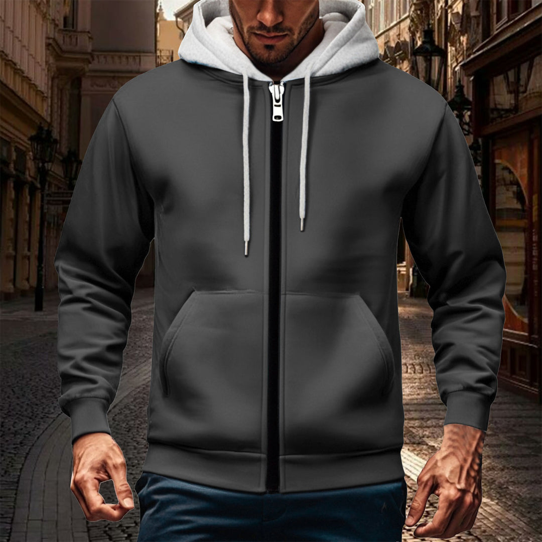 Herren Kapuzenjacke mit doppellagigem Material EB