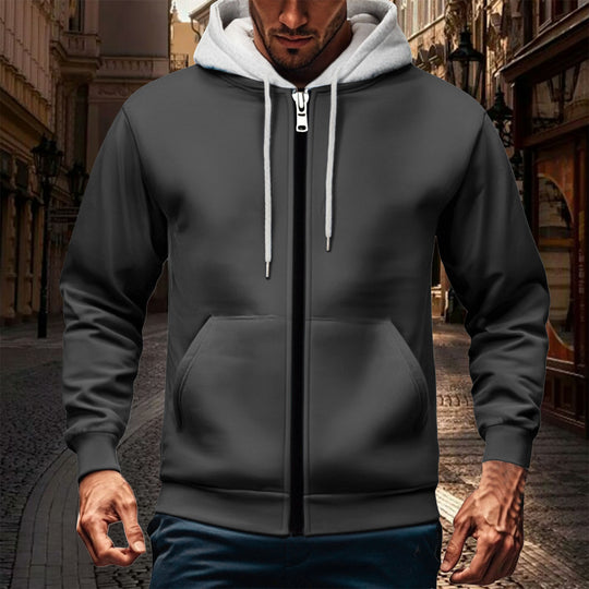 Herren Kapuzenjacke mit doppellagigem Material EB