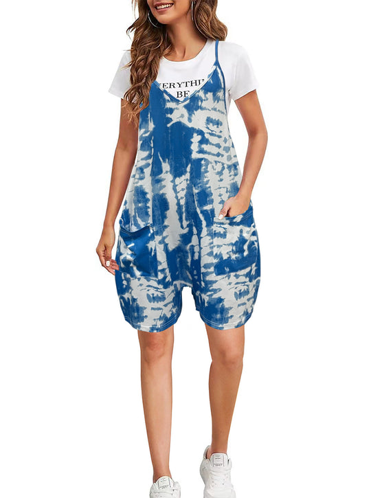 Damen trendiger Latzanzug mit praktischen Taschen EB