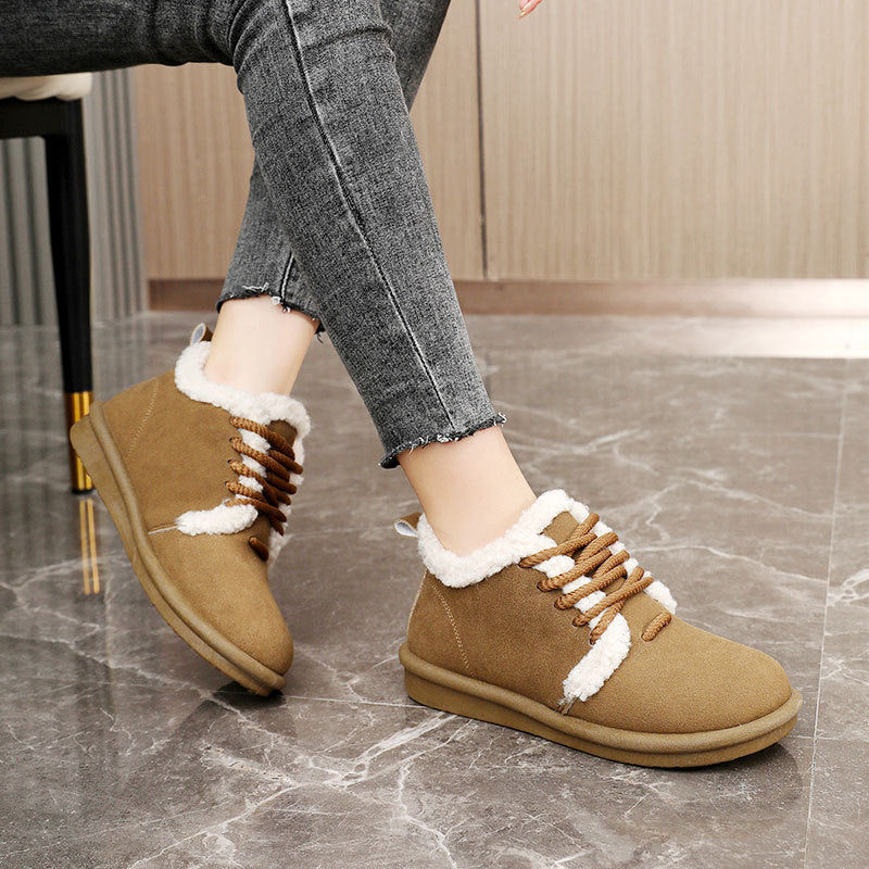Damen gemütliche Sneaker mit kuscheligem Innenfutter EB