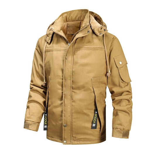 Herren Winterjacke mit abnehmbarer Kapuze EB