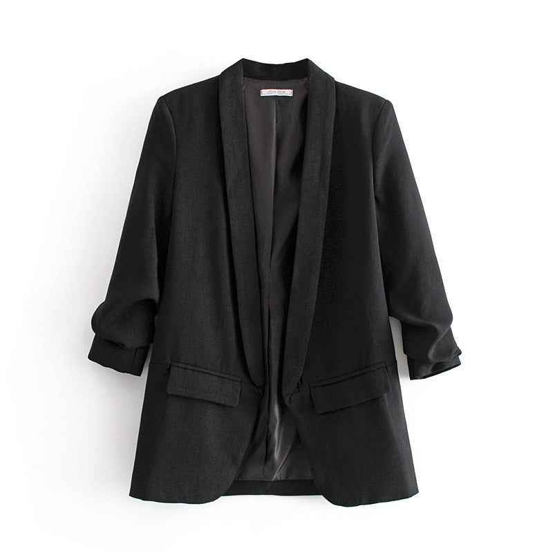 Damen Moderner Blazer mit eleganter Schnittführung und praktischen Taschen EB
