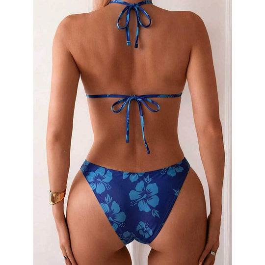Damen Triangel-Bikini-Set mit floralem Design EB