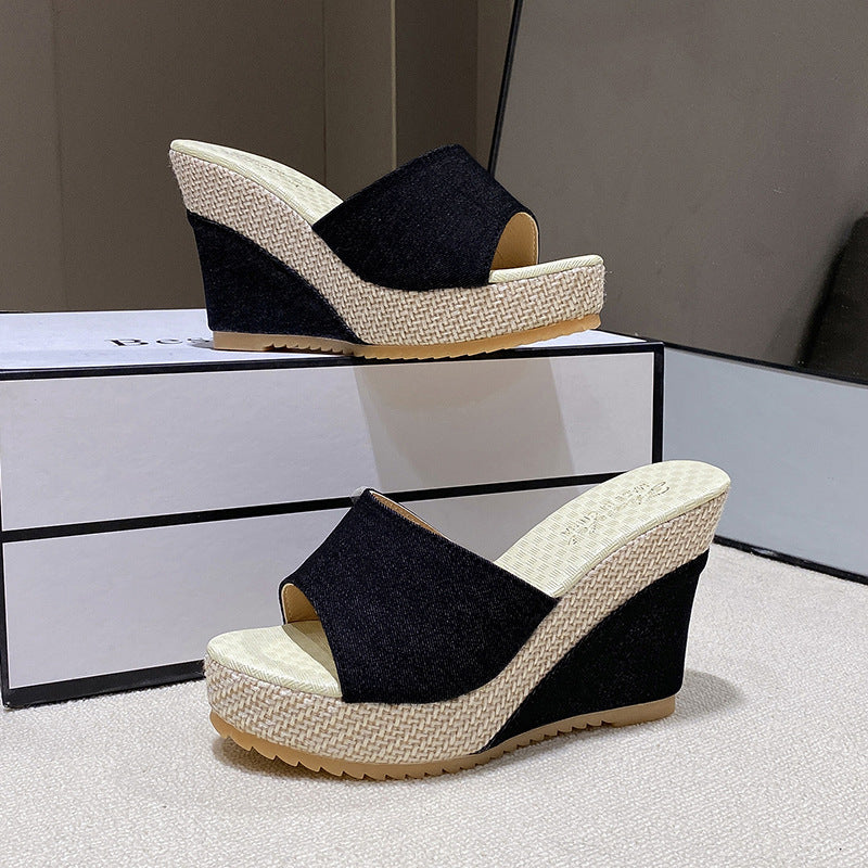 Damen Wedge-Sandalen mit weichem Fußbett EB