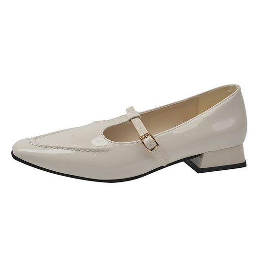 Damen elegante Mary Jane Pumps mit modischem Blockabsatz EB