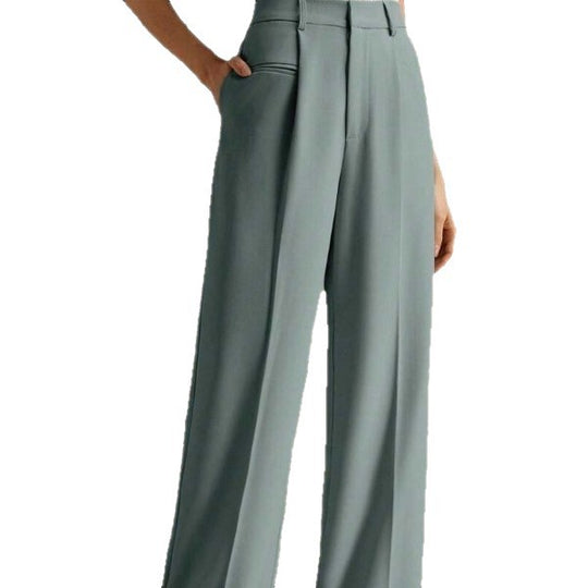 Damen Weite und elegante Anzughose mit hohen Bund EB