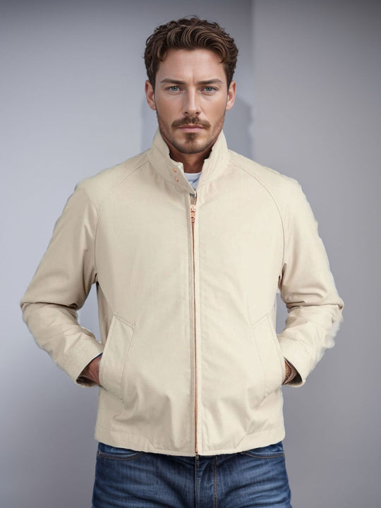 Herren sportliche Utility-Jacke mit wärmendem Innenfutter und stylischem Kragen EB