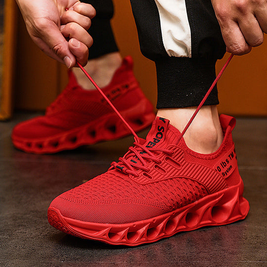 Unisex Performance-Sneaker mit innovativer gelochter Luftsohle und gestricktem Obermaterial EB