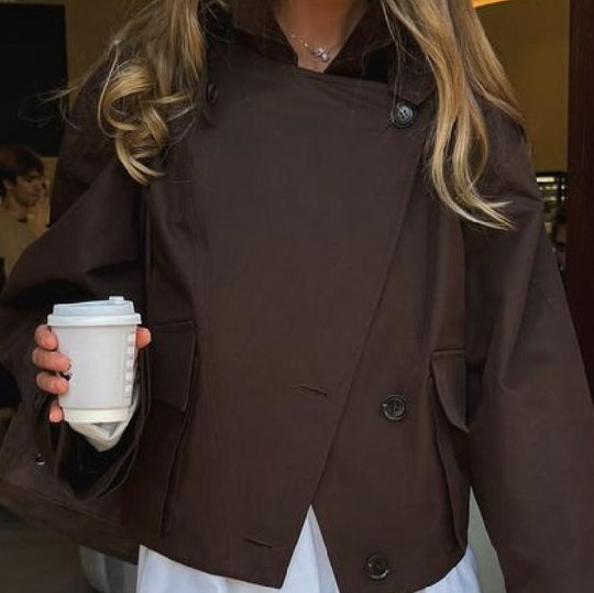 Damen Oversized Jacke mit stylischem Schnitt EB