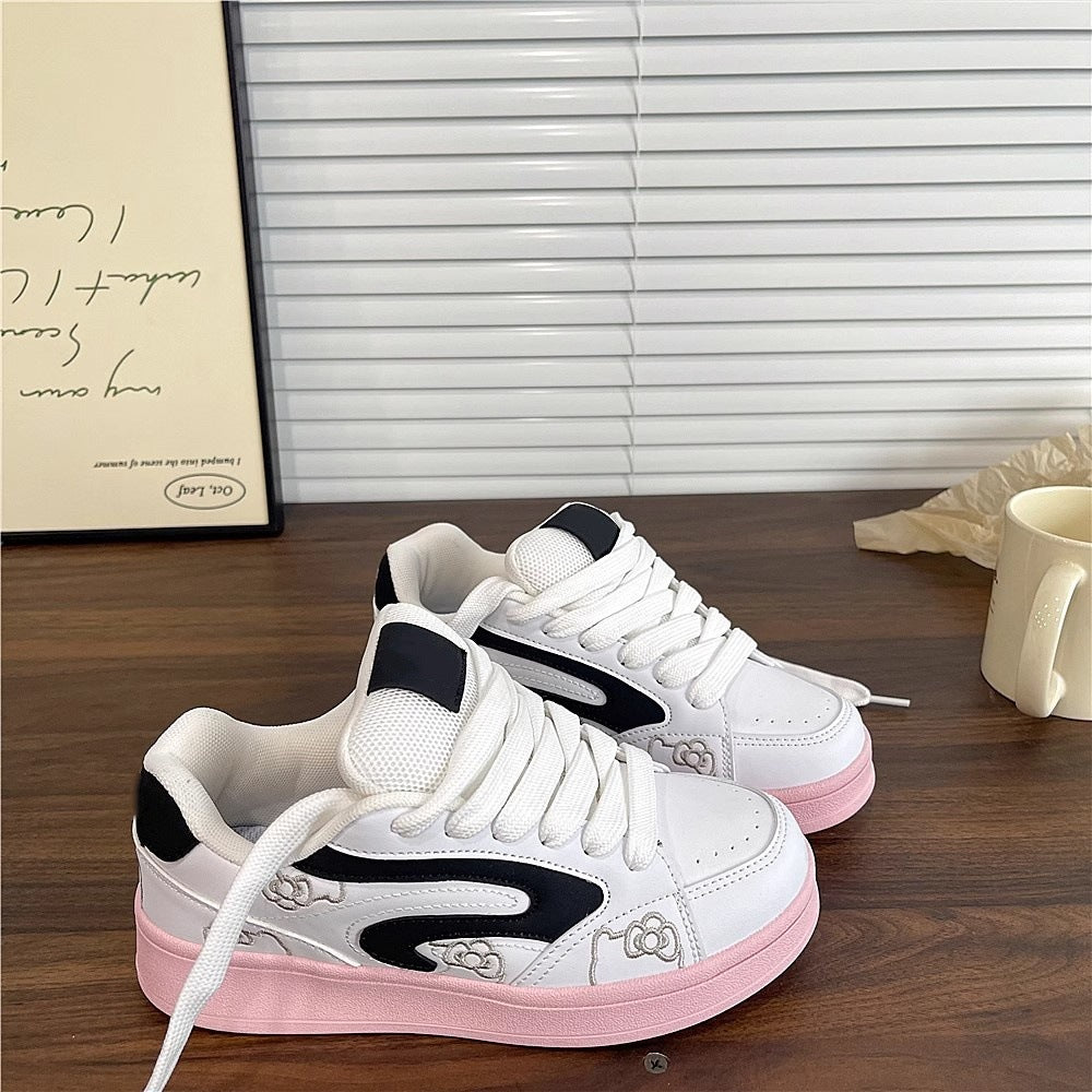 Damen Sport Sneakers mit trendigem Grafikdesign und bequemer Polsterung EB