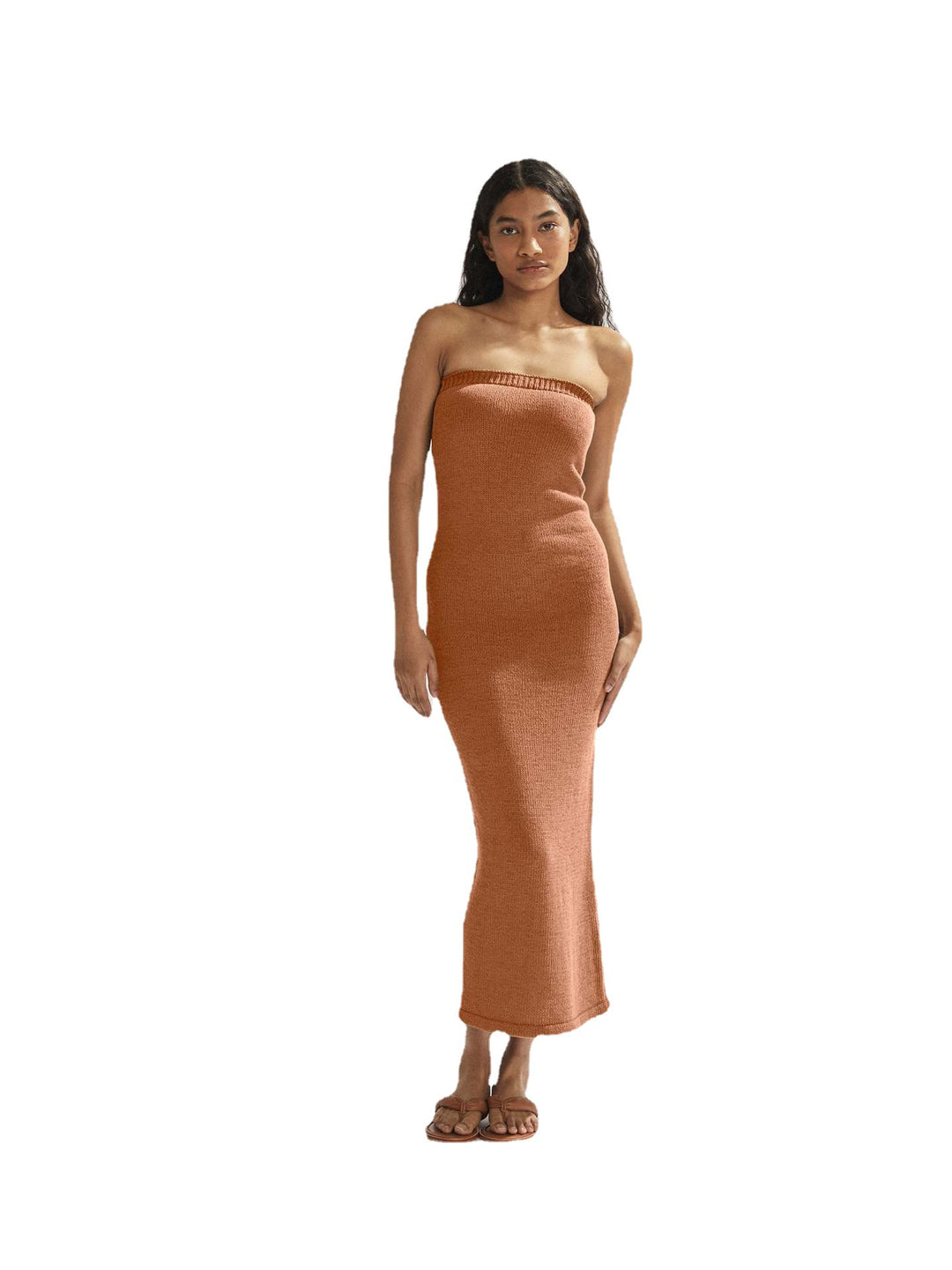 Damen luftiges Maxikleid im minimalistischen Design EB